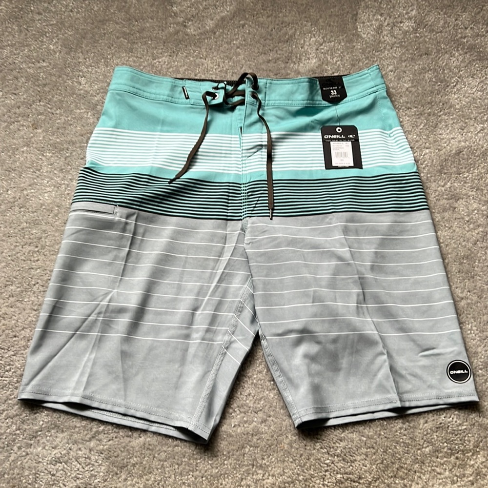 O’Neill Hyperfreak Streak Men’s Bathing Suit 33 NWT